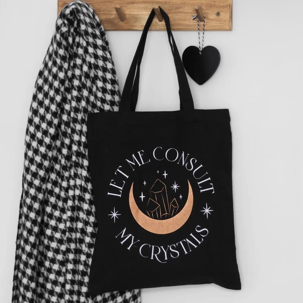 Black Crystal Consult Tote Bag